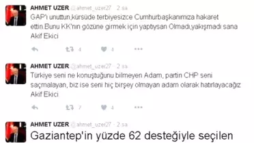 Ak Partili Uzer'den CHP'li Ekici'ye Tepki