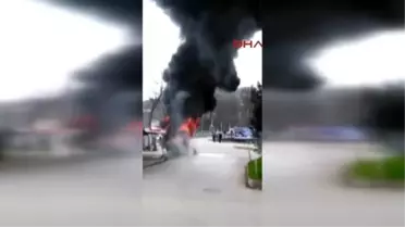 Bartın Yolcu Minibüsü Alev Alev Yandı