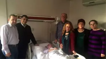 Eskişehir'de MHP'li Heyetten Hasta Ziyareti