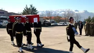 İdil'deki Şehit Astsubay Törenle Memleketine Uğurlandı