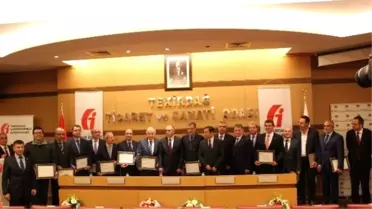 Tekirdağ'ın Vergi Rekortmenleri Ödüllendirildi