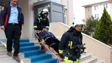 Kovancılar'da Yangın Tatbikatı