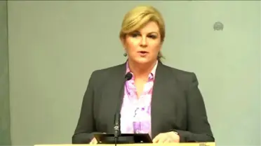 Kitarovic: 'Sığınmacı Krizinde Türkiye ile İşbirliği Yapmak Kilit Rol Oynamaktadır'