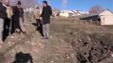 Muş'ta Heyelan Nedeniyle Köylüler Tedirgin
