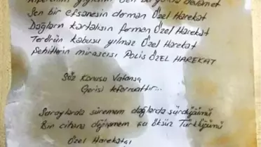 Şehidin Cebinden Çıkan, Çocuklarının Yazdığı Mektup Duygulandırdı