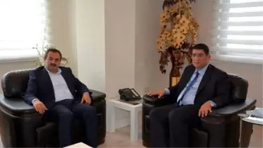 Ak Partili Samani'den Aesob Başkanı Dere'ye 'Hayırlı Olsun' Ziyareti