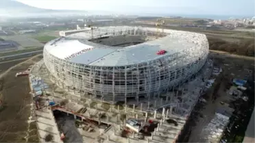 Samsunspor'un Yeni Stadının Yüzde 74'ü Bitti