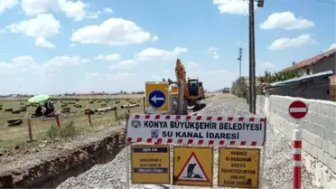 Cihanbeyli'de 3 Mahalleye 140 Kilometre Kanalizasyon Şebekesi