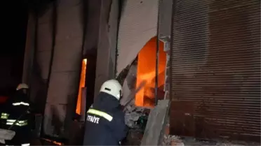 Bafra'da Depo Yangını