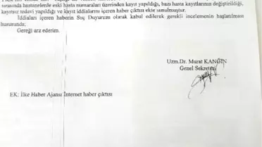 Teröristlerin İsimlerinin Değiştirilerek Tedavi Edildiği İddiası