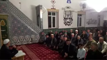 Miraç Kandili'nde Gümüşkonak'taki Camiler Doldu Taştı
