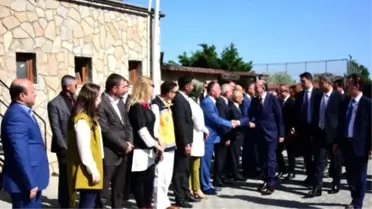 Bakan Müezzinoğlu Hastane Temel Atma Töreni İçin Lapseki'de