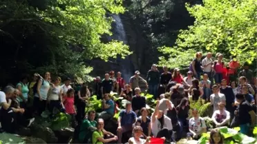Harmankaya Şelaleleri'ne Yürüyüş Düzenlendi