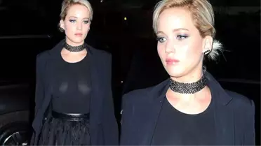 Jennifer Lawrence, Flaşlar Patlayınca Elbisesinin Azizliğine Uğradı
