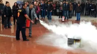 Öğretmenlere Yangın Eğitimi