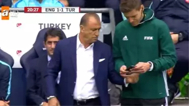 İngiliz Basını, Terim'in Hakeme Ofsayt Pozisyonunu İzletmesine Dikkat Çekti