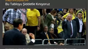 Galatasaray'dan Fenerbahçe'ye: Bu Tabloyu Şiddetle Kınıyoruz