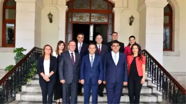 KKTC'li Bakanlar Vali Türker'i Ziyaret Etti