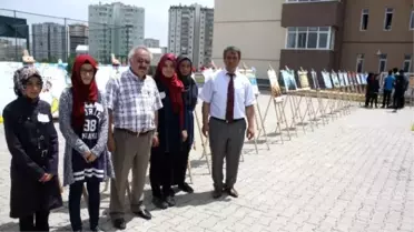 İmam Hatip Lisesi Öğrencilerinden 'Osmanlıca Karikatür' Sergisi