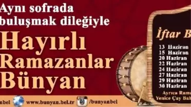 Bu Ramazan Bünyan Belediyesi İftar Buluşmaları ile Renklenecek
