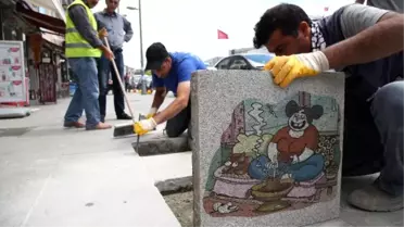 Dikkat! Kaldırımda Karikatür Var