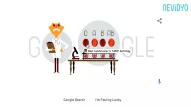 İşte Karl Landsteiner İçin Sürpriz Doğum Günü! Merak Edilen Doodle!