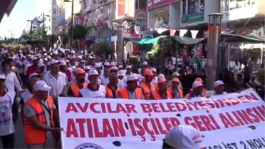 Avcılar'da Temizlik İşçileri İçin Destek Yürüyüşü