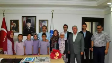Çakıllar İmam Hatip Ortaokulu'ndan Başkan Akkaya'ya Teşekkür Ziyareti