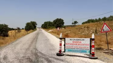 Salihli'de Gurup Yola 47 Kilometre Asfalt