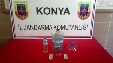 Beyşehir'de Esrar Alemine Jandarma Baskını