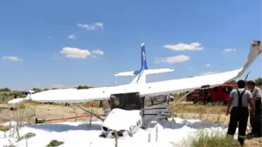 Burdur'da Eğitim Uçağı Zorunlu İniş Yaptı (4)