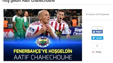 Fenerbahçe, Aatıf'ı Resmen Açıkladı