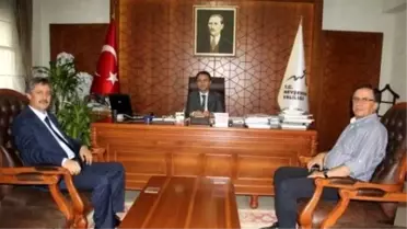 Neü Rektör Adayı Prof. Dr. İsmail Bekçi Vali Aktaş'ı Ziyaret Etti