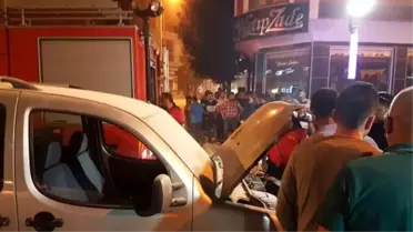 Seyir Halindeki Araç Alev Aldı