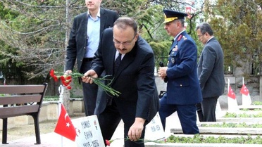 Konya'da Şehitlik Ziyaret Edildi