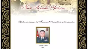 Genelkurmay Başkanı Orgeneral Akar'dan Üç Şehit İçin Taziye Mesajı