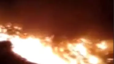 Didim'de Katı Atık Depolama Tesisinde Yangın