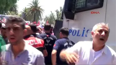 İzmir - Yaralı Subaya Hastanede Tepki