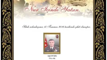 Genelkurmay Başkanı Orgeneral Akar'dan Demokrasi Şehidi 4 Asker İçin Taziye Mesajı
