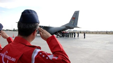 Şehitlerin Naaşı Konya'ya Getirildi