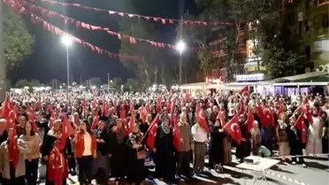 Bandırma'daki Demokrasi Nöbetinde Büyük Coşku