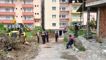 Sason Belediyesi İstinat Duvarları Yapıyor