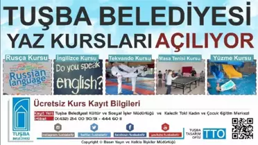 Tuşba Belediyesi'nden Yaz Kursları