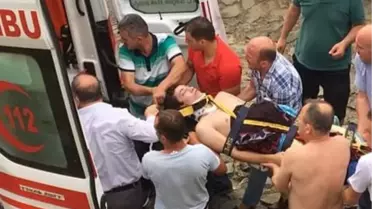 Şelaladen Düşen Genç Ağır Yaralandı