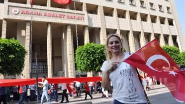 Adana Adliyesi 1300 Yargı Çalışanıyla 'Demokrasi ve Şehitler Mitingi'nde