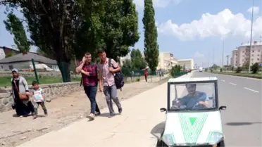 Karslı Mucit, Ot Biçme Makinesi Motoruyla Araba Yaptı