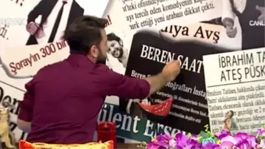 Nihat Doğan, Canlı Yayında Beren Saat'in Üstünü Çizdi