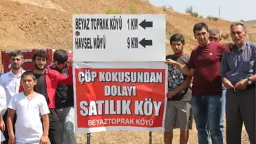 Bingöl'deki Kardeşler Beyaztoprak Çöp Kokusu Nedeniyle Eylem Yapıldı