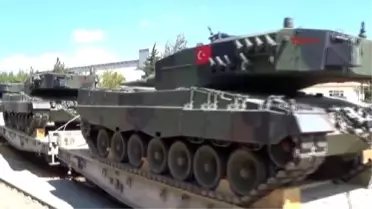 Gaziantep İstanbul?dan İslahiye?ye Tank Sevkiyatı Sürüyor 1-