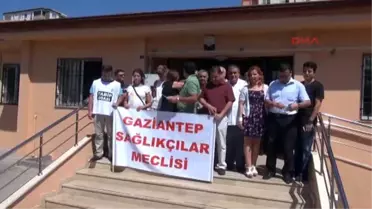 Gaziantep'te Sağlık Çalışanlarından Şiddet Protestosu